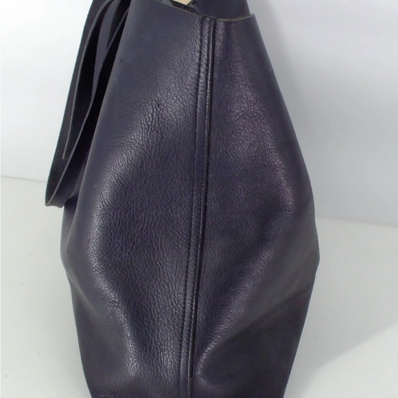 Madewell The Essential Tote Bag Black Leather Shoulder Office Work Minimalist - Picture 4 of 14